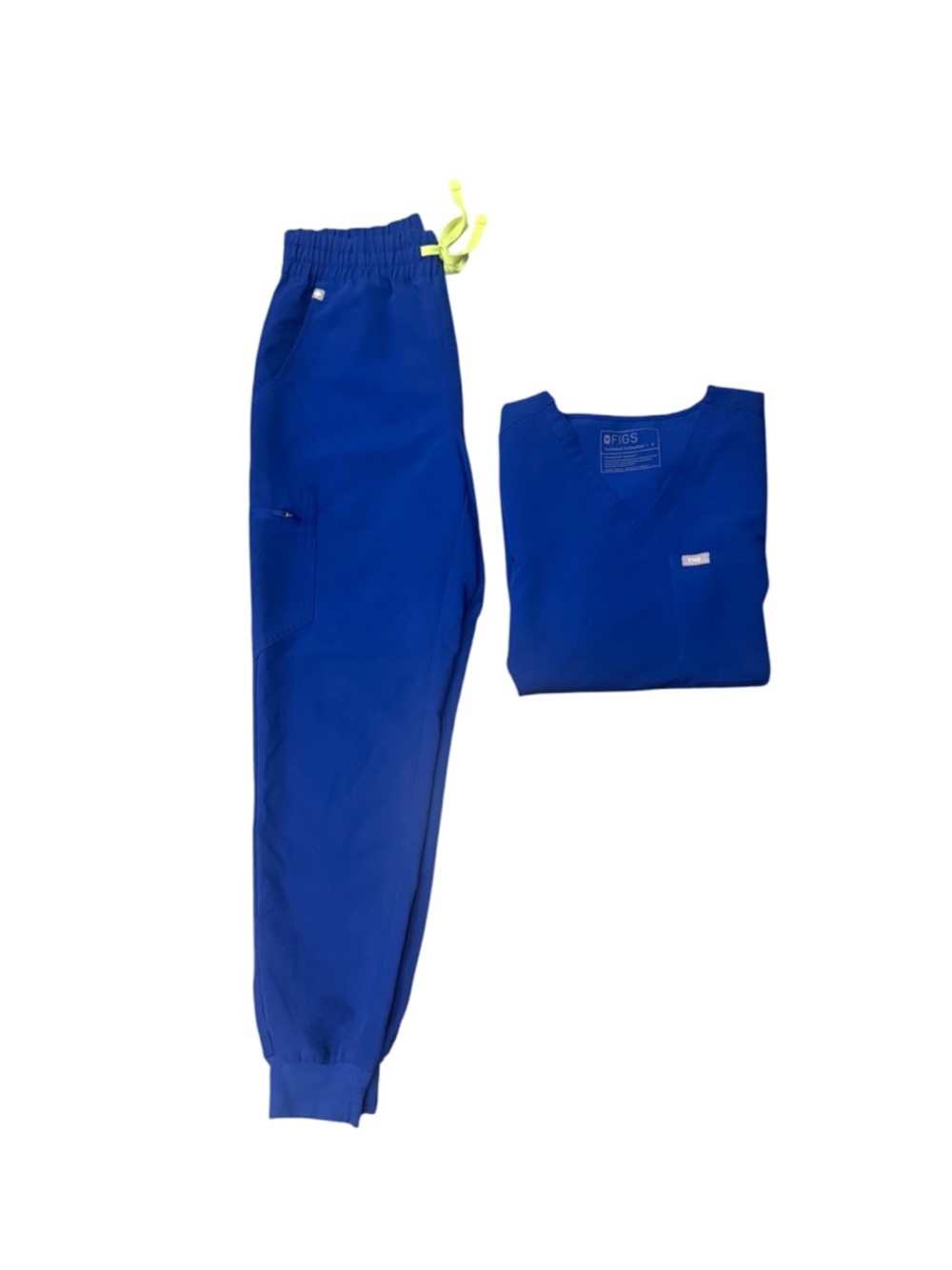Figs women’s blue scrub jogger set size small regular
